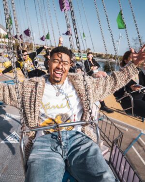 Jordan Bentley Instagram - Welcome to Hypland Fairgrounds at Rolling Loud INGLEWOOD! 📍

I grew up down the street from SoFi Stadium so you know it was only right that I throw a carnival. Let’s go! 🎪🎡