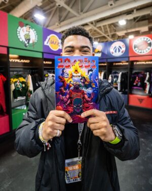 Jordan Bentley Instagram - I had the pleasure of working with the @nba on a collaboration for @hypland . 
The collection is heavily inspired by my love for anime & basketball. We created a 32 page manga for the collection & its literally a childhood dream come true. 

Big thank you to my friend @icuplayer for absolutely killing it on the artwork & my friends @omari_malik @blacktoothpublishing for the amazing job on the manga!