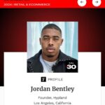 Jordan Bentley Instagram - Honored to be part of this years Forbes 30 under 30. We made it happen 😭🏆 #forbesunder30