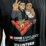 Jordan Bentley Instagram - Turned myself into an Anime character for the Anime Expo official staff uniform… is he foreshadowing??? Do you want a shirt with me on it??? 😵‍💫