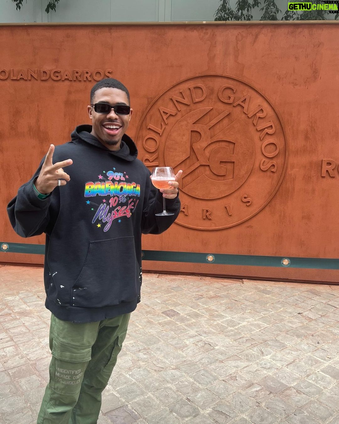Jordan Bentley Instagram - Ended up in Paris for the French Open! Been playing tennis my entire life, so seeing my favorite player @rafaelnadal win his 22nd grand slam live was a dream come true. C'est La Vie! π«π· πΎ ROLAND-GARROS