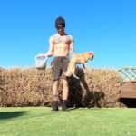 Jordi Whitworth Instagram - with only having One Kettlebell and One Dog, there had to be a compromise. ALSO WAIT FOR THE END FOR THE REASON THIS COULDNT BE TAKEN SERIOUSLY 🤦🏼‍♂️💩 #stayhome