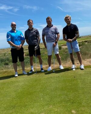 Jordi Whitworth Instagram - Absolutely brilliant day for Dano’s birthday. What a turnout at Princes Golf Course.