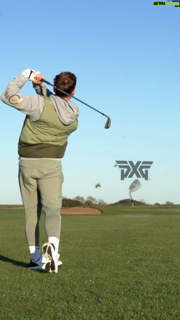 Jordi Whitworth Instagram - Suns out + Hitting the Green = Vibes. ☀⛳ • • • Want to try and document my average golf journey as best as I can (be nice😅) but really happy with the recent purchase of the @pxg Gen6 irons. • • Using: Gen6 P 9i