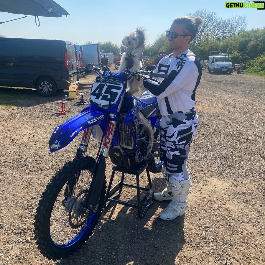 Jordi Whitworth Instagram - Rambos first day at the track also my first ride of 2022 Flackwell Heath Moto Park