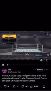 Joseph Ruby Instagram - Looks like 2 of my combos are out there 🙃 29 days away DLC #wwe2k23