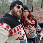 Joseph Ruby Instagram – What a great way to celebrate the Christmas with the @middleofbeyond Killer Klowns cardigans! Thanks guys!!!!!