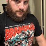 Joseph Ruby Instagram - Still trying to show off the great shirts of @creep_o_rama sporting the Braindead shirt tonight aka Deadalive