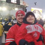 Josh Burns Instagram – May not have been the outcome we wanted in the game yesterday but the memories that were made will last a lifetime!! Just awesome to see my sons Josh Burns and Gman smile and laugh so much!! Gabriel really looks up to his big bro and it’s always great to watch him follow Josh, around as if they’re attached at the hip.😊💯 Big shout out to my boy @scott79osu for coming through with great tickets for us as well!! GO BUCKS!!
#family #prouddad #justtheboys #memories #bighouse #rivalry #collegegameday #annarbor #cold #snowymorning