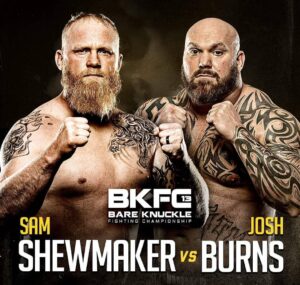 Josh Burns Instagram - Who wants to see this damn thing finally go down!? Don't just look at our beautiful faces hit the LIKE button and let @bareknucklefc @davidfeldman1 & @toetheline_matchmaker know!!! 

There's no hiding the fact ol' country @sam_hillbillyhammer_shewmaker and I really don't see eye to eye and BOTH would like to prove we can put the other to sleep! I have a 100% KO win ratio and I look to keep it that way. 

What do you guys say!?!? You wanna see who the REAL "Hammer" is!? I know I do!!👊🏻👊🏻💥😴💯

#BKFC #therecanonlybeone #nowheretorun #letsdothis  #heavyweights #knockoutartist