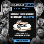 Josh Burns Instagram – 💥💥💥KNUCKLE MANIA💥💥💥

Today is Media day and open workouts!! Only a couple days left before this MASSIVE card goes down!! Check out my boys John Lee Chalbeck ,  John McAllister , Julian Lane, Johnny Bedford, Joey Bleltran and many more!! Meet and greet the man himself David Feldman and the MAD scientist behind the badass match-ups… Nate Shook!! (If you’re lucky you’ll get to meet the beautiful Katie Shook as well… One of the best fighter liaisons in the business) 🙏🏻🙏🏻💯 #knucklemania #BurnsvsBeltranBKFC #champ #mediaday