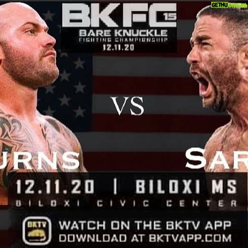 Josh Burns Instagram - Dec 11th is the date! I'll be fighting Chris Sarro @ the Biloxi Civic Center in Biloxi MS. You can stream it live on ppv through the BKTVAPP. Just use my link for a discount! #chincheckingtime #hammerhouse #seperatethemenfromtheboys https://referral.bareknuckle.tv/burns