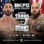 Josh Burns Instagram – Dec 11th is the date! I’ll be fighting Chris Sarro @ the Biloxi Civic Center in Biloxi MS. You can stream it live on ppv through the BKTVAPP. Just use my link for a discount!
#chincheckingtime #hammerhouse #seperatethemenfromtheboys

https://referral.bareknuckle.tv/burns