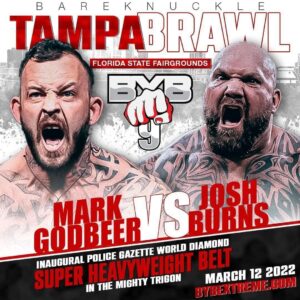 Josh Burns Instagram - Well here it is guys!! I'll be fighting 2 promotion champion (British HW Champion and Valor HW Champion) Mark Godbeer!! There was no tougher fight for me!! As most know I'm about my legacy and fighting the best in the world is what I want. Mark is definitely one the best to do it! #thepeopleschamp #therealchamp #knockoutking #byb #policegazettediamondchampionship
