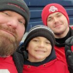 Josh Burns Instagram – May not have been the outcome we wanted in the game yesterday but the memories that were made will last a lifetime!! Just awesome to see my sons Josh Burns and Gman smile and laugh so much!! Gabriel really looks up to his big bro and it’s always great to watch him follow Josh, around as if they’re attached at the hip.😊💯 Big shout out to my boy @scott79osu for coming through with great tickets for us as well!! GO BUCKS!!
#family #prouddad #justtheboys #memories #bighouse #rivalry #collegegameday #annarbor #cold #snowymorning