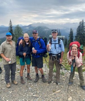Josh Gudwin Instagram - My brother @zach_attack_seattle planned an incredible 6 night 7 day 67 mile loop in the N Cascades.  We started on the #pacificnorthwesttrail and connected with the #pacificcresttrail close to the Canadian border.  Oldest hiker in our group was my pops at 67 and youngest was my niece at 14.  My other brother @mattgudwin ended up hurting his ankle a couple days before so he didn’t hike, but provided us w tech support and logistics.