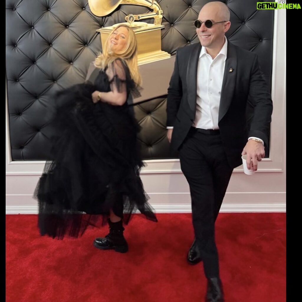 Josh Gudwin Instagram - 65th annual Grammy Awards was a fun one!!! Walked my daughter down the carpet which was a first ✅ & Secured another one w @badbunnypr ‼️. Congrats to all the noms and winners this year and to new friends and old!! Now back to the music!! #grammys #mixedbyjoshgudwin #recordingacademy #producersandengineerswing