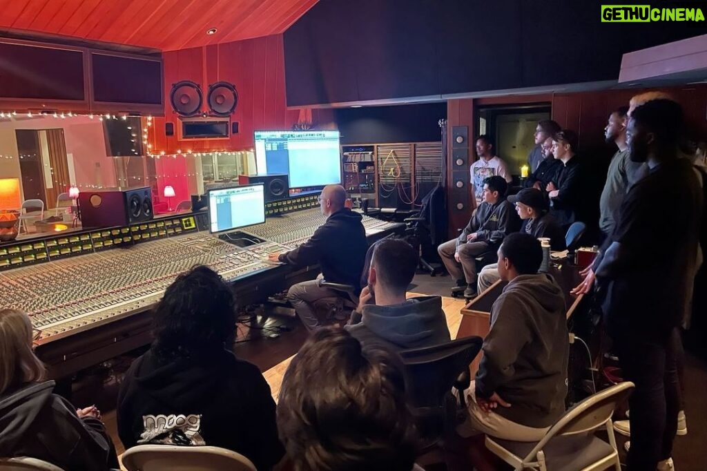 Josh Gudwin Instagram - Two weeks ago we conducted an IRL master class/ workshop at my favorite studio in Los Angeles, which I’ve been wanted to do for a while. Timing has an interesting way of presenting the right moment… for me it was 15 years from the start of my career. We curated a 4 day experience using real application and philosophies I incorporate into every session. This included prep, vocal recording/production, mixing, Atmos/spatial and a well overlooked topic… the wind down. Operational standards were met daily and every question was answered. More photos to come! Henson Recording Studios