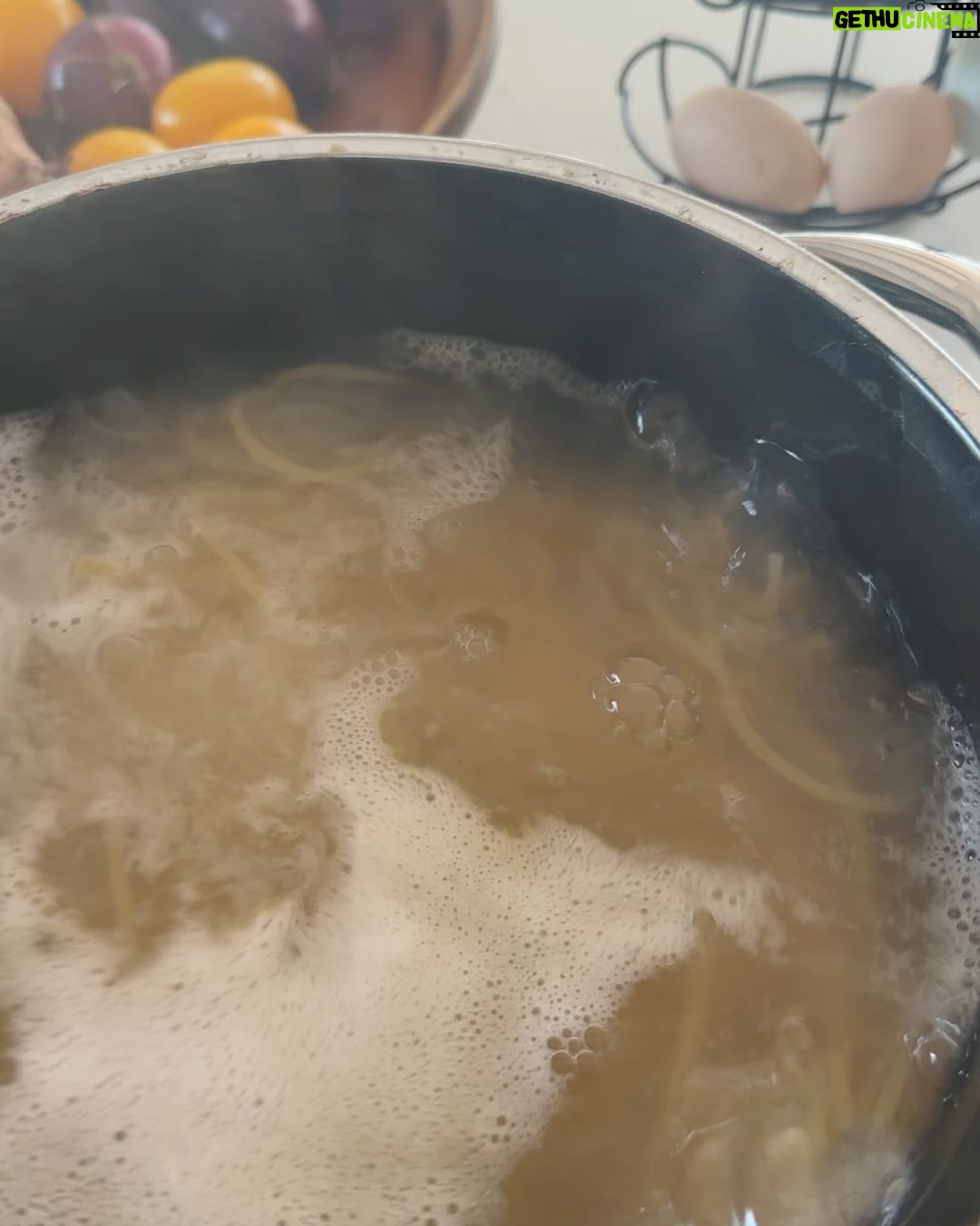 Judith Rakers - 10.9K Likes - Wenn es doch bis zu euch duften könnte… der Salbei im Kräuterbeet ist einfach ein Fest für alle Sinne und hier kommt eine ganz schnelle und einfache Zubereitungsidee: Butter in der Pfanne schmelzen, Knoblauchzehe hineindrücken, Salbeiblätter dazugeben. Derweil Spaghetti al dente kochen. Zur Salbeibutter in die Pfanne tun, durchmischen, Salz und Pfeffer dazu, Parmesan hobeln und ab auf den Tisch mit der Pfanne (wir sind da handfest im Farmteam ;-) Sooo lecker. Ich kann meinen Farmengeln zwar keine Kantine bieten oder schicke Lunch-Restaurants in der Nachbarschaft, aber dafür einen leckeren Garten :-) #homefarming #farmteam #salbei #homegrownfood #machsdirleckerzuhause #leckerarbeiten