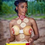 Julia Samantha Edima Instagram - C'est une richesse inestimable d'être ancré dans l'esprit de son patrimoine.🇨🇲🇨🇲🇨🇲 Comment ne pas se laisser séduire par sa beauté et son authenticité ? Comment ne pas être fière de ce qui nous distingue et ce qui nous donne du caractère ? Et lorsque cet écho « indomptable » résonne en nous , notre force, notre grâce et notre audace s'embrassent avec honneur. Chaque jour est idéal pour se laisser séduire par la belle allure de nos magnifiques couleurs pour un prompt hommage🇨🇲❤️ 📸: @_caption12. Dress : Hamza fakil offilelle DA : @linprincet #missworldcameroon#yourmentalyourbeauty #teamcameroon #culture #africanqueen #patrimoine #queen