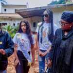 Julia Samantha Edima Instagram - We probably won't be able to ease the pain of these families,we can just cry with them and let God us console. It is with great sadness and a surge of solidarity that we again visited the scene of MBANKOLO yesterday. The @miss_cameroun_officiel committee , @2iem_dauphine_miss_cmr2023 , @princesseissie miss Universe Cameroon 2023 and @juliasamanthafoundation , we all wanted to accompany grieving families in prayer , accompanied by donations of clothing, products food, medicines, drinks, prize pools etc., offered by souls of good will that you are. thank you for this mark of generosity and compassion .Thank you to my amazing @missworld ´ s sisters for supporting my country in this ordeal. Far to be a simple competition, this adventure is also a symbol of humanity and this is its greater magic. My brothers and sisters received your messages from support and send you their sincere thanks ❤️🙏🏽 #prayersformbankolo Mbankolo,Yaoundé,Cameroun