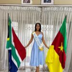Julia Samantha Edima Instagram - last day in Mandela's country🇿🇦. I wanted to visit the Cameroonian embassy in South Africa before returning to my land. More than a visit, it was a privileged moment of exchange with these brave ladies who serve our homeland beyond the borders, who promote Cameroon in its diplomacy, its economy, its culture. My stay here was definitely very enriching for me, because I was able to meet great people and broaden my horizons. I am grateful for this new experience. 🙏🏽 #missworldcameroon #experience