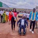 Julia Samantha Edima Instagram - World Disability Day 👩🏽‍🦽🌎 👩🏽‍🦽 Before, when I heard about the Etoug-Ebé Disabled Center, I imagined a basic center that welcomes people with disabilities, helping them in their socio-professional integration, I saw psychological support from which these people would benefit necessarily. But it’s much more than that, believe me! I was very surprised during my first visit to the center alongside @misterworldcameroon and the members of @juliasamanthafoundation, to realize to what extent our country is widely equipped in terms of rehabilitation tools and psychological monitoring in this center. Secular arm of the State in the holistic care of disability in Cameroon and Central Africa. The National Center for the Rehabilitation of Persons with Disabilities Cardinal Paul Emile Léger, located in Etoug-Ebé, a district of the sixth arrondissement of the city of Yaoundé, has a plural service offering, which includes: Psychosocial care, medical- technical, educational offerings and socio-professional retraining. We learned so much from this visit, whether it was a short course on sign language, the making of plasters, we were just as moved by the resilience and strength that these people inspire, their willingness to fight to have a better life This leads me, on this day dedicated to them, to encourage everyone to question feelings of stigmatization and rejection and to cultivate empathy, tolerance and mutual aid. In addition, everyone can find themselves in a situation of disability, both physical and mental, no one has certainty about their condition the next day, treating others as yourself, with respect and love, drains better energies in your life 🤲🏽❤️🤲🏽 #worlddisabilityday Yaounde Centre Etoug - Ebe
