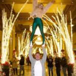 Julian Daigre Instagram - And just when you thought we could act normal in public.. ➡️ BAM! 😬 Happy holidays, y’all! ❤️ 📸: @1993mvp The Roosevelt New Orleans, a Waldorf Astoria Hotel