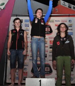 Juliane Wurm Instagram - when nobody knew that bouldering would soon be considered cool and @anna_stoehr won every world cup (second pic for reference)
.

(Bouldering Worldcup Eindhoven 2010) 

.

First pic by @_udini_