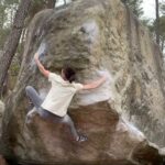 Juliane Wurm Instagram – Weekend diary: climbed some boulders (like this one), got lost trying to find other boulders, made a bbq, played soccer on the campground, spent money in the boulangerie, had conversations with friends 💙