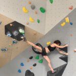 Juliane Wurm Instagram - Same same but different! Stoked to finally get to see the new @chimpanzodrome :) @mammut_swiss1862 @madrockeurope chimpanzodrome - Kletter- und Boulderhalle