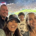 Julie Foudy Instagram - Closed out 2023 strong w Zach Bryan in San Diego and then started New Year equally strong w Rose Bowl game that was insane! Gonna need 3 days to sleep. Lucky indeed. Happy New year party people and happy birthday to my sweet Izzy (separate pics for that)! 💃🏻❤️🎉🙏🏼 Rose Bowl Stadium