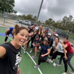 Julie Foudy Instagram - Why I wish every kid to play on a team. Because those teammates are gifts for life. My Stanford soccer crew + our gymnast (yay Erin!) and our volleyballer (yay Tex!). Love these ladies so damn much. 30 years together and going strong! We try to meet annually for reunions and the Rowdy Foudy casa de locas played host this year. Pickleball, fireball, Ohana Concert, fireball, hiking, fire pit time, more fireball & lots of laughter. Always. Lucky indeed (Swaggy may disagree but she made the cut). 🙏🏼❤️🌲
