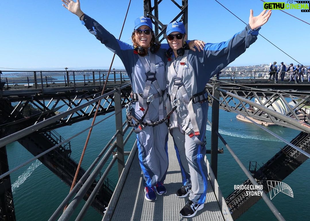 Julie Foudy Instagram - Ahhh, Sydney. Joined all our @weareangelcity friends to rock the Sydney Bridge climb today. Even tried a little 3 clap on top to get the USA mojo back. Love this group so much. β€οΈππΌππΌππΌππΌ Sydney Harbour Bridge