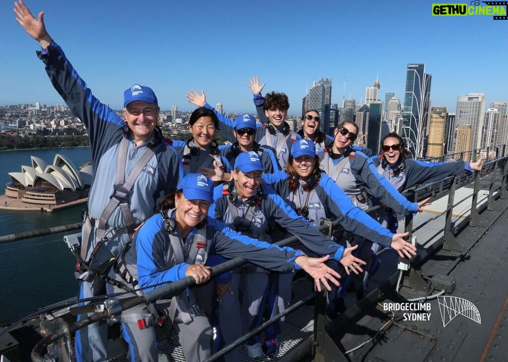 Julie Foudy Instagram - Ahhh, Sydney. Joined all our @weareangelcity friends to rock the Sydney Bridge climb today. Even tried a little 3 clap on top to get the USA mojo back. Love this group so much. ❤️🙏🏼👏🏼👏🏼👏🏼 Sydney Harbour Bridge