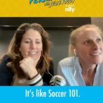 Julie Foudy Instagram - A glimpse of our pod post Portugal match. @kristinelilly and I on what USWNT needs to do in this next match. 😁👊🏼 #LaughterPermittedPodcast #womensworldcup