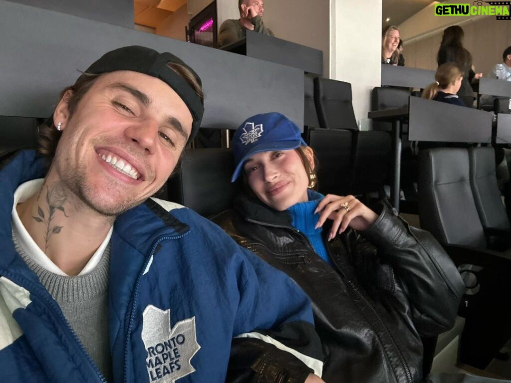 Justin Bieber Instagram - Had fun last night at the next gen game with the @mapleleafs