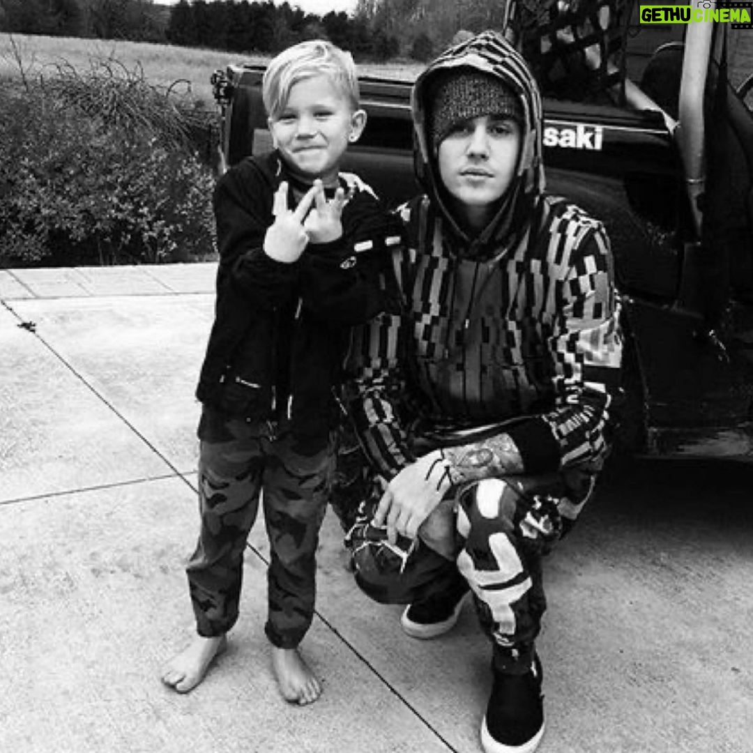 Justin Bieber Instagram - GONNA MAKE YOU ALL FEEL OLD MY FAVORITE LITTLE MAN IN THE WORLD IS GOING INTO HIGH SCHOOL TODAY. SO PROUD OF YOU, SO LUCKY TO BE YOUR BIG BROTHER. MISS YOU SO MUCH