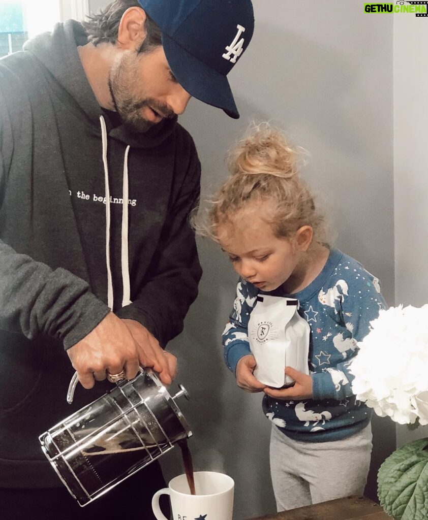 Justin Gaston Instagram - I love coffee but what really gets me up in the mornings and drives me are the three beautiful girls in my life. #myrevival