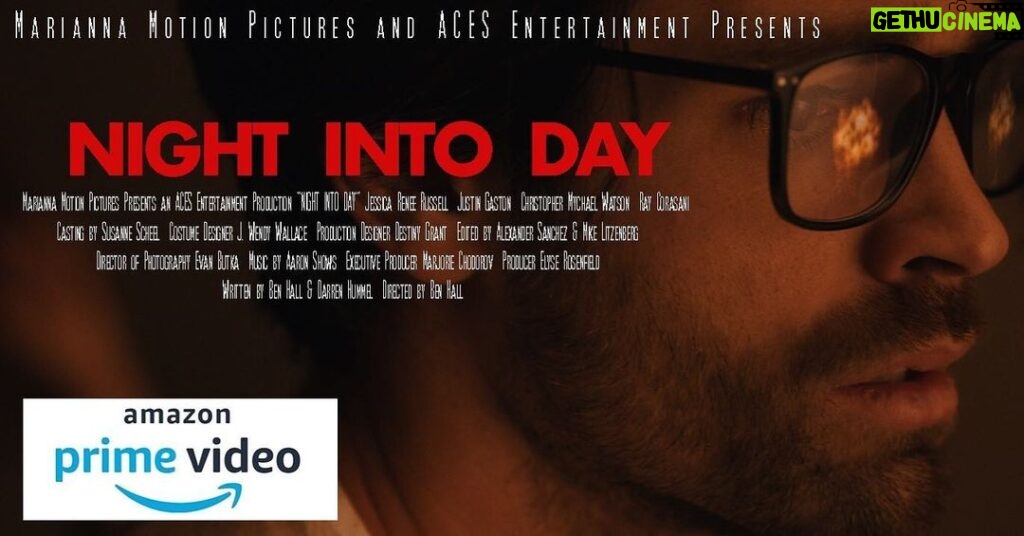 Justin Gaston Instagram - Had so much fun and so grateful to be a part of the film NIGHT INTO DAY. Would love for you to check it out. It is now streaming on AMAZON PRIME! @nightin2day