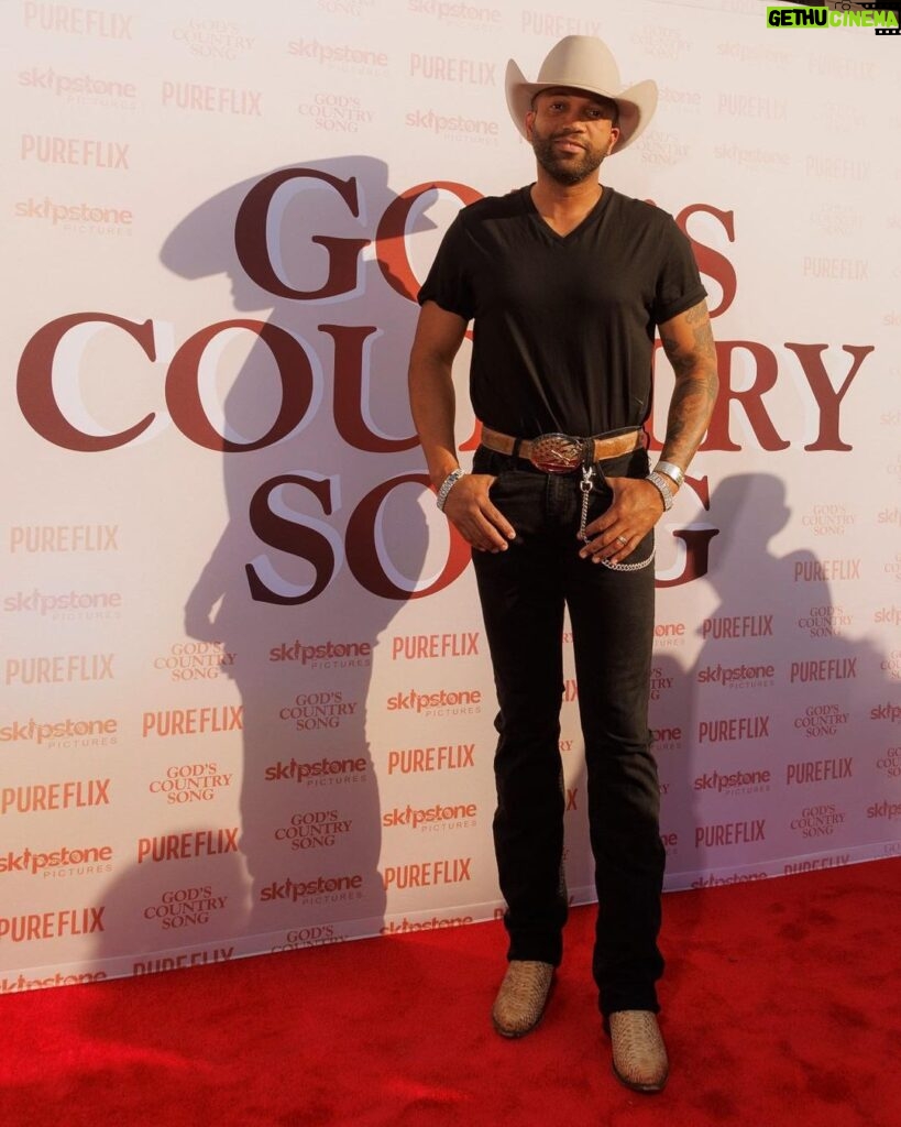 Justin Gaston Instagram - We're still pinching ourselves! Last night felt like a red carpet dream 🤩 The newest Pure Flix Original film "God's Country Song" premieres THIS Friday! Check out our stories for more photos from last night 💙