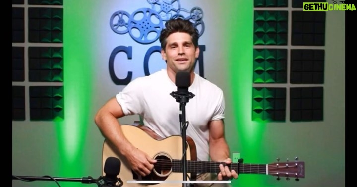 Justin Gaston Instagram - Such a pleasure to do and interview with @ccmmag about the @pureflix movie “God’s Country Song” and to get to sing “The One” at the CCM cafe. LINK FOR THE MOVIE AND THE SONG IN PROFILE.