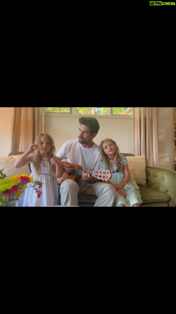 Justin Gaston Instagram - The girls are big ‘God’s Country Song’ fans. Have you seen it yet? You can watch it on @pureflix 🎥