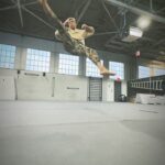 Justin Howell Instagram – Can you name these kicks? Because I’m honestly not sure what they’re called. 🤣
.
Test driving that new @asrv fall collection.
.
@thealexly 
@themonkeyvault 
🎥 @aurelia_agel 
🎵 @connorprice 
.
.⁣
.⁣
#asrv #athlete #backflip #flip #flippingfeed #flips #freerunning #gymnastics #hamstringworkout #karate #kickboxing #legday #legworkout #lowerbodyworkout #martialarts #mma #parkour #strengthtraining #taekwondo #tricking #tricks #tumbling #twist #toronto The Monkey Vault Movement Training Centre