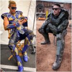 Justin Howell Instagram - Playing dress up for a living. Happy Halloween. 🎃😎 . .⁣ .⁣ .⁣ .⁣ #action #avengers #cinema #cinematography #film #filmcommunity #filmisnotdead #gaming #halo #halo2 #halo3 #haloinfinite #haloreach #marvelcomics #masterchief #mcu #movie #movies #stunt #stuntlife #stuntman #stunts #thor #thorragnarok #loveandthunder #chrishemsworth #pabloshreiber Somewhere on Earth