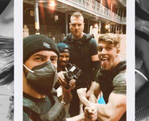 Justin Howell Instagram - Wild ride. #extraction #thor @chrishemsworth 🙏🏼
.
@shahaub @lukevdavis @travisegomez @afakasi_nate @marklar_ii @adamjlytle @matty_long_legs_ 
.
.⁣
#avengers #avengersendgame #chrishemsworth #extraction #kinobody #marvelcomics #marvelstudios #masterchief #mcu #stuntman #stunts #thor #titans #tomholland