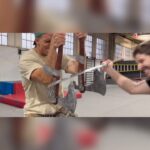 Justin Howell Instagram – We will make a fight with the most liked item in the comments 🤣 
.
👕 @asrv 
🎥 @braandonly 
🤛🏼 @stuntdill @stuntjustin 
.
.⁣
.⁣
@thealexly 
.⁣
#actor #axe #axes #axethrowing #cinema #cinematography #director #hammer #handtools #hatchet #hollywood #knife #knifemaking #knifesales #knives #movie #movies #moviescenes #weapons #weaponsdaily The Monkey Vault Movement Training Centre