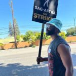 Justin Marcel McManus Instagram - Day 1 of many more until justice is done.. WE ARE OUT HERE! . #sagaftra #sagstrike Los Angeles, California