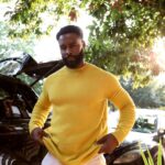 Justin Marcel McManus Instagram - “A roof is a man made thing, don’t let it hold you back” . 📸 @breannwhite Styled by @kenyasherron . #fashion #shoot #justinmarcelmcmanus #blackisbeautiful Harlem New York
