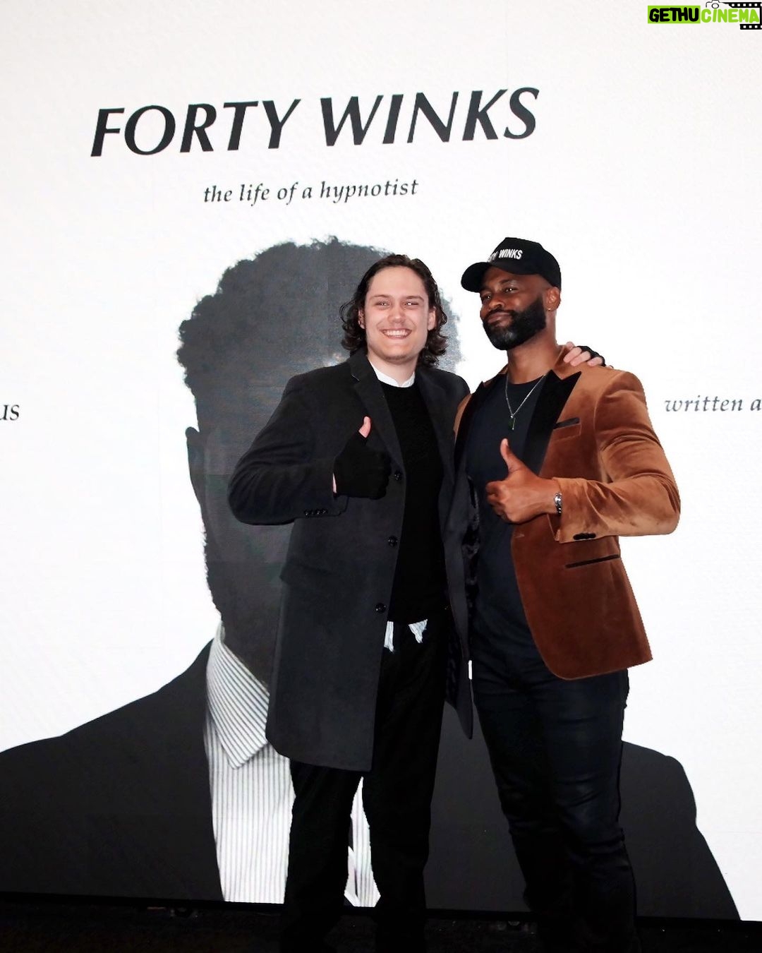 Justin Marcel McManus Instagram - Iโm still in the clouds from last night. I canโt thank each and everyone enough who came to support this beautiful film that we made! My circle is everything to me! . Iโm still reeling from all the love so thank you to everyone who came to support last night! ๐๐ฝ๐๐ฝ . #fortywinksmovie #fortywinks #justinmarcelmcmanus New York City, N.Y.